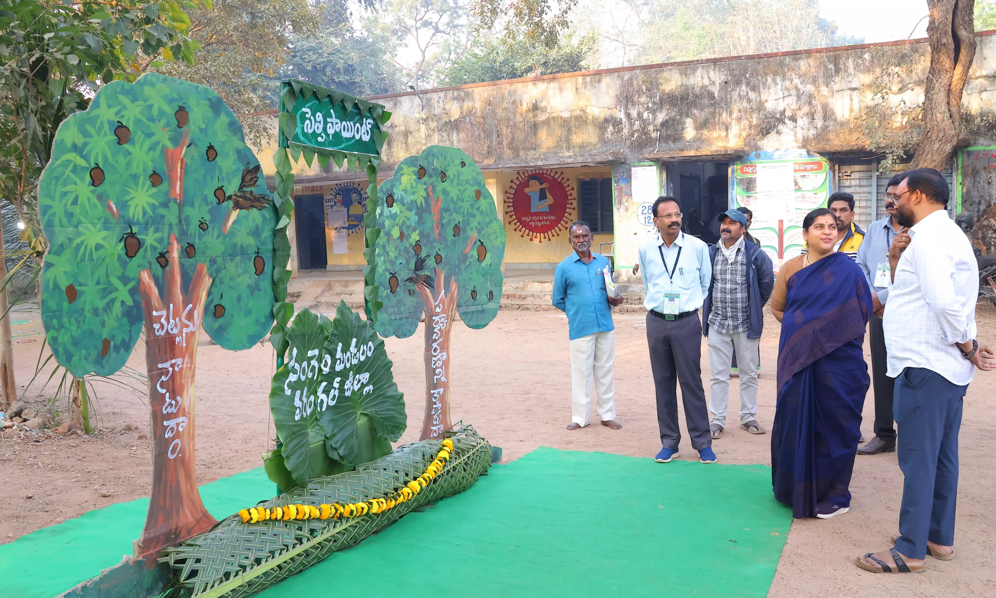 Haritha Polling Stations Boost Voter Turnout in Warangal