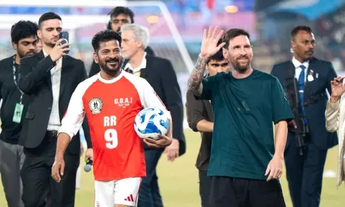 CM Revanth Thanks Messi for Enthralling Sports Lovers in Hyderabad