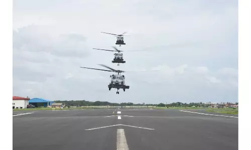 Indian Navy To Commission Second Squadron of Submarine-hunting Multirole MH 60R Seahawk Helicopters In Goa Indian Navy To Commission Second Squadron of Submarine-hunting Multirole MH 60R Seahawk Helicopters In Goa