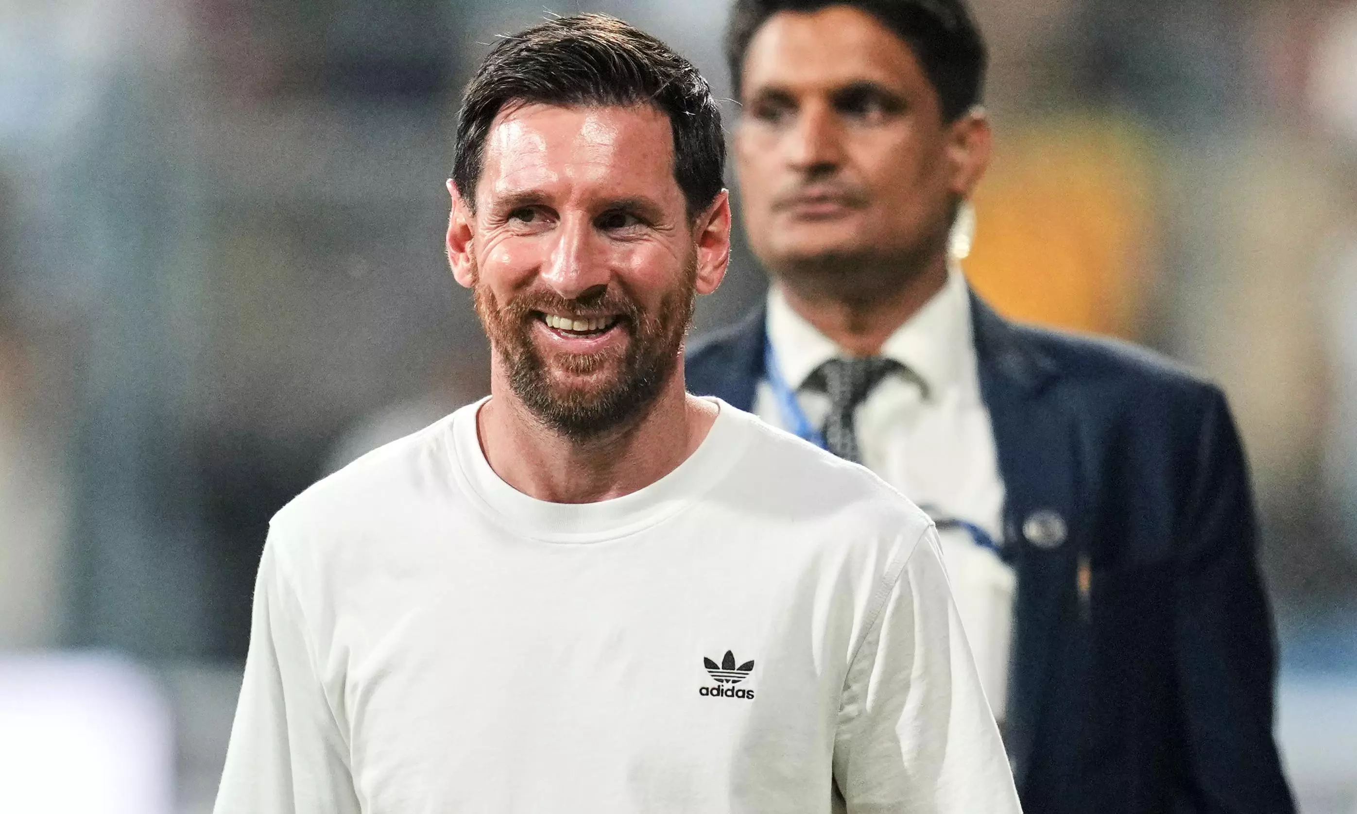 Messi Arrives In Delhi For Final Leg Of G.O.A.T India Tour Messi Arrives In Delhi For Final Leg Of G.O.A.T India Tour