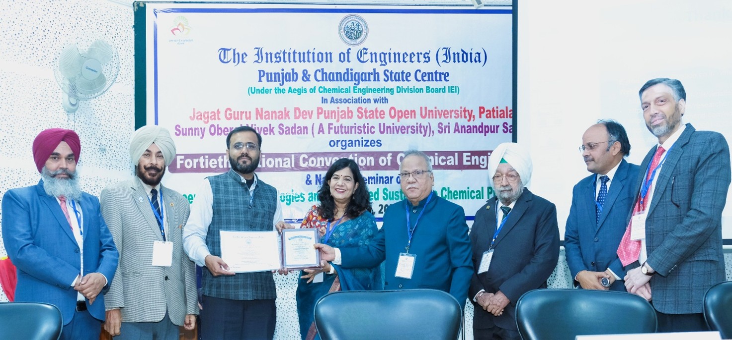 Dr Vineet Aniya Wins IEI Young Engineer Award 2025