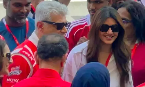 Sreeleela Meets Ajith Kumar at Racing Event; Fuels AK64 Buzz