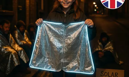 Young Innovator Rebecca Young Designs Solar-Powered Blanket for Homeless
