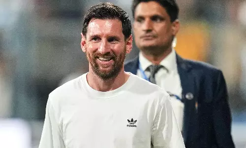 Messi Arrives In Delhi For Final Leg Of G.O.A.T India Tour