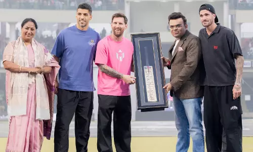 ICC Chairman Jay Shah Felicitates Lionel Messi Ahead Of The ICC Mens T20 World Cup 2026