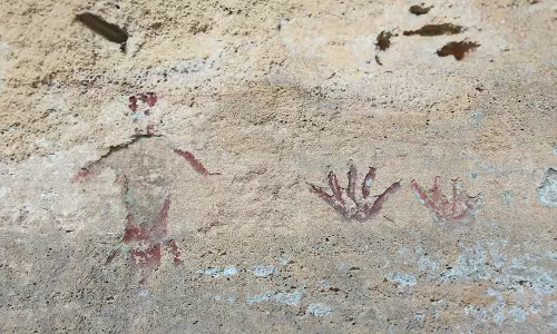 Over 5,000 Year Old Rock Art Painting Site Discovered in Telangana