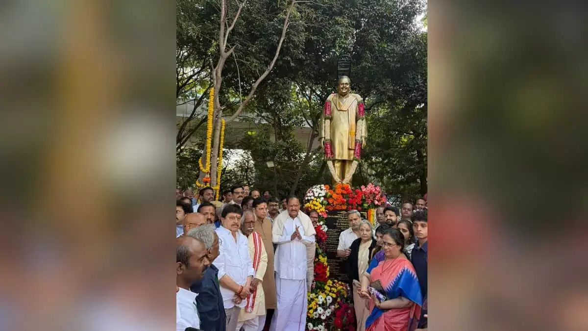 SPB Statue Unveiled At Ravindra Bharathi SPB Statue Unveiled At Ravindra Bharathi