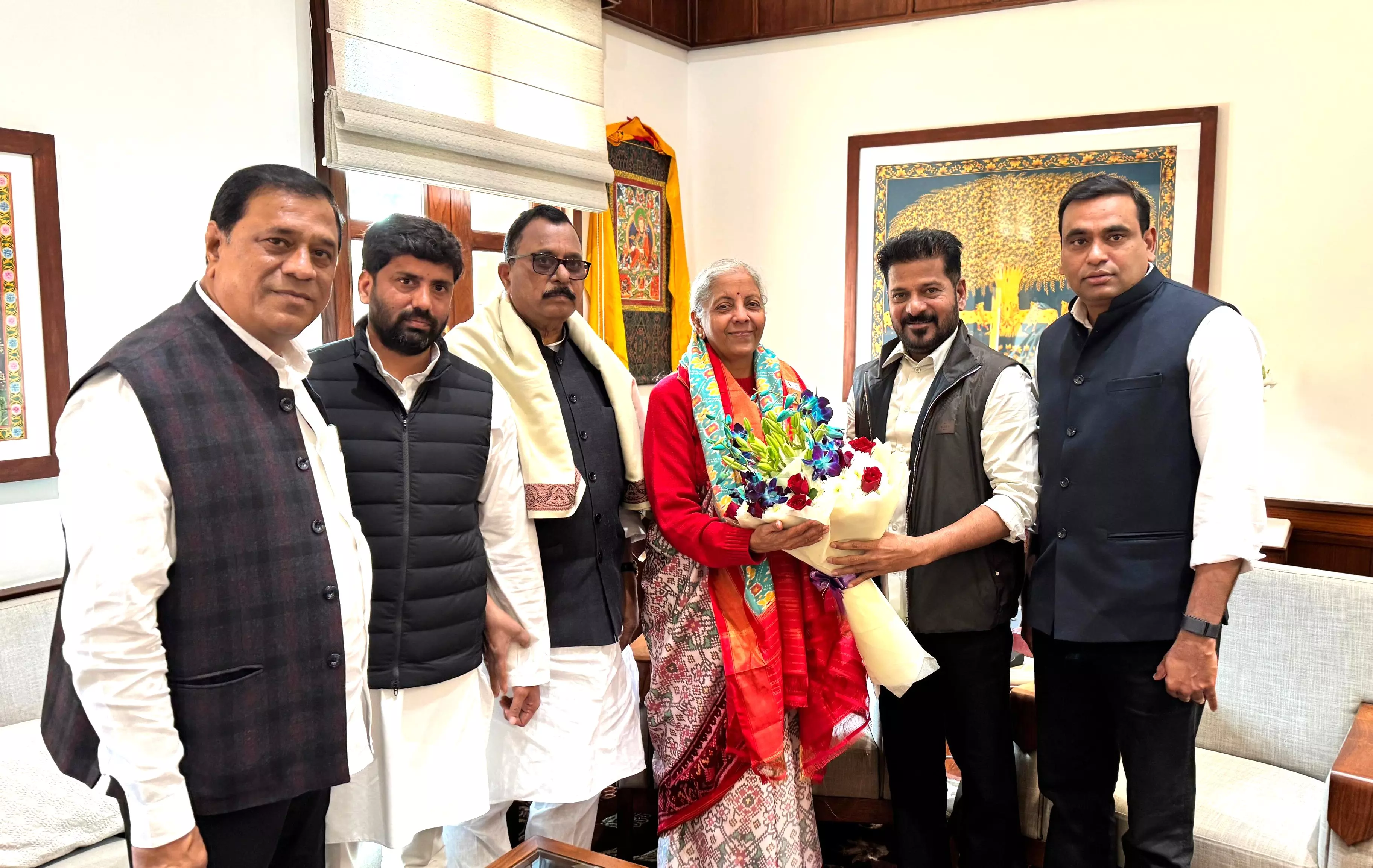 Revanth Reddy Seeks Centres Support for Rs.30,000 Cr Education Push, IIM for Hyderabad Revanth Reddy Seeks Centres Support for Rs.30,000 Cr Education Push, IIM for Hyderabad