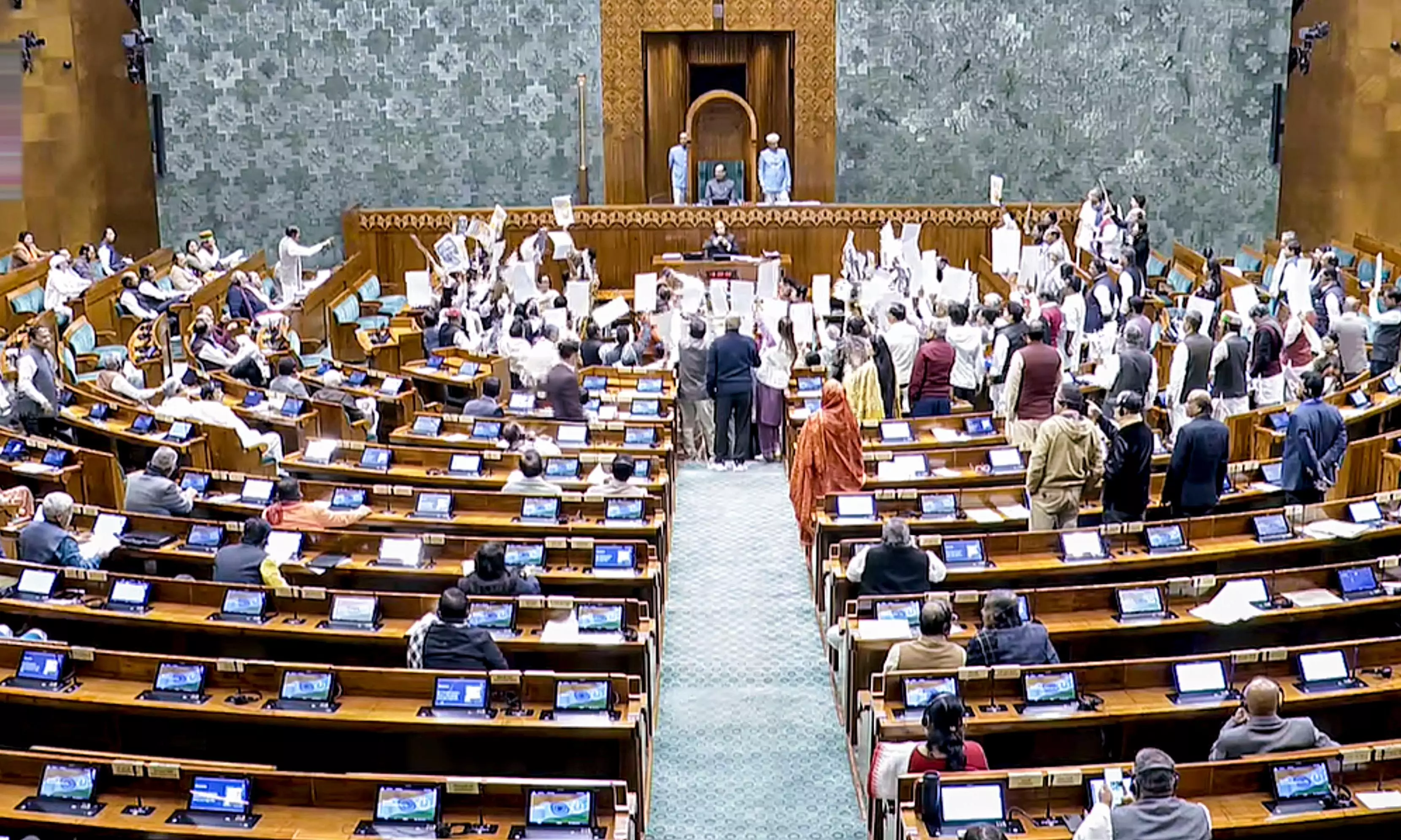 LS Takes Up VB-G RAM G Bill Amid Protest LS Takes Up VB-G RAM G Bill Amid Protest