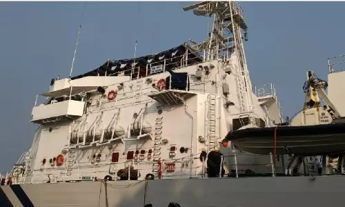 Coast Guard Holds Oil Spill Response Drill Off Odisha Coast Coast Guard Holds Oil Spill Response Drill Off Odisha Coast