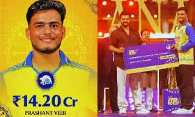 Prashant Veer Highest-Paid Player At The TATA IPL 2026 Auction Prashant Veer Highest-Paid Player At The TATA IPL 2026 Auction