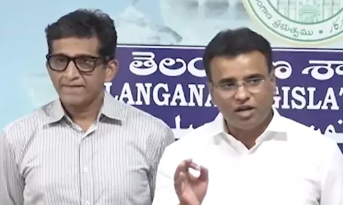 BRS Condemns Speaker’s Move On Turncoat MLAs BRS Condemns Speaker’s Move On Turncoat MLAs