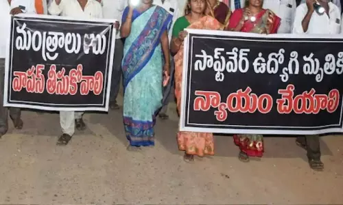 Family Alleges Black Magic in Techie’s Death Protests in Jagtial