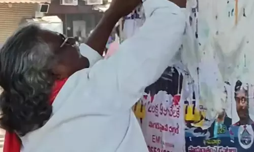 Padma Shri Awardee Mogilaiah Scrubs Posters Off Artwork