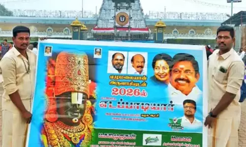 Political Display at Tirumala Sparks Outrage