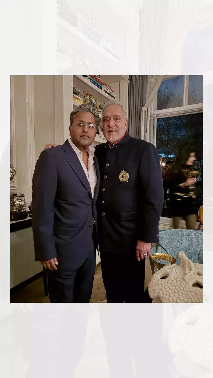 Lalit Modi throws Birthday party for Vijay Mallyas 70th, in his residence at London.