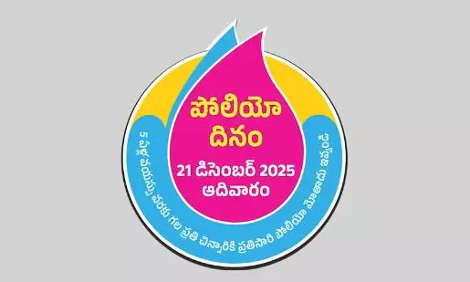 AP Targets to Administer Polio Drops to 54 L Children Today AP Targets to Administer Polio Drops to 54 L Children Today