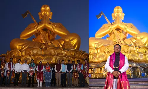 Majhi Visits Hyderabad’s Iconic ‘Statue of Equality’