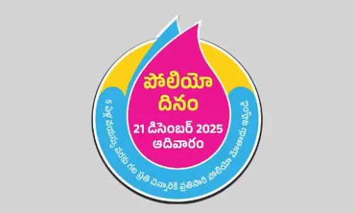 AP Targets to Administer Polio Drops to 54 L Children Today