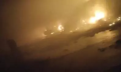 Massive Fire Breaks Out at Cotton Mill in Sangareddy