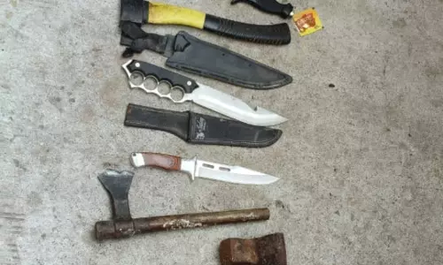 60 Cops Raid Rowdy Sheeter Zafar Pehalwan’s Yakutpura Home; Weapons Seized