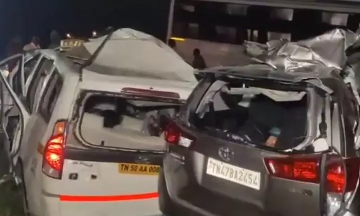 9 Killed as Bus Collides with 2 Cars in Tamil Nadu 9 Killed as Bus Collides with 2 Cars in Tamil Nadu