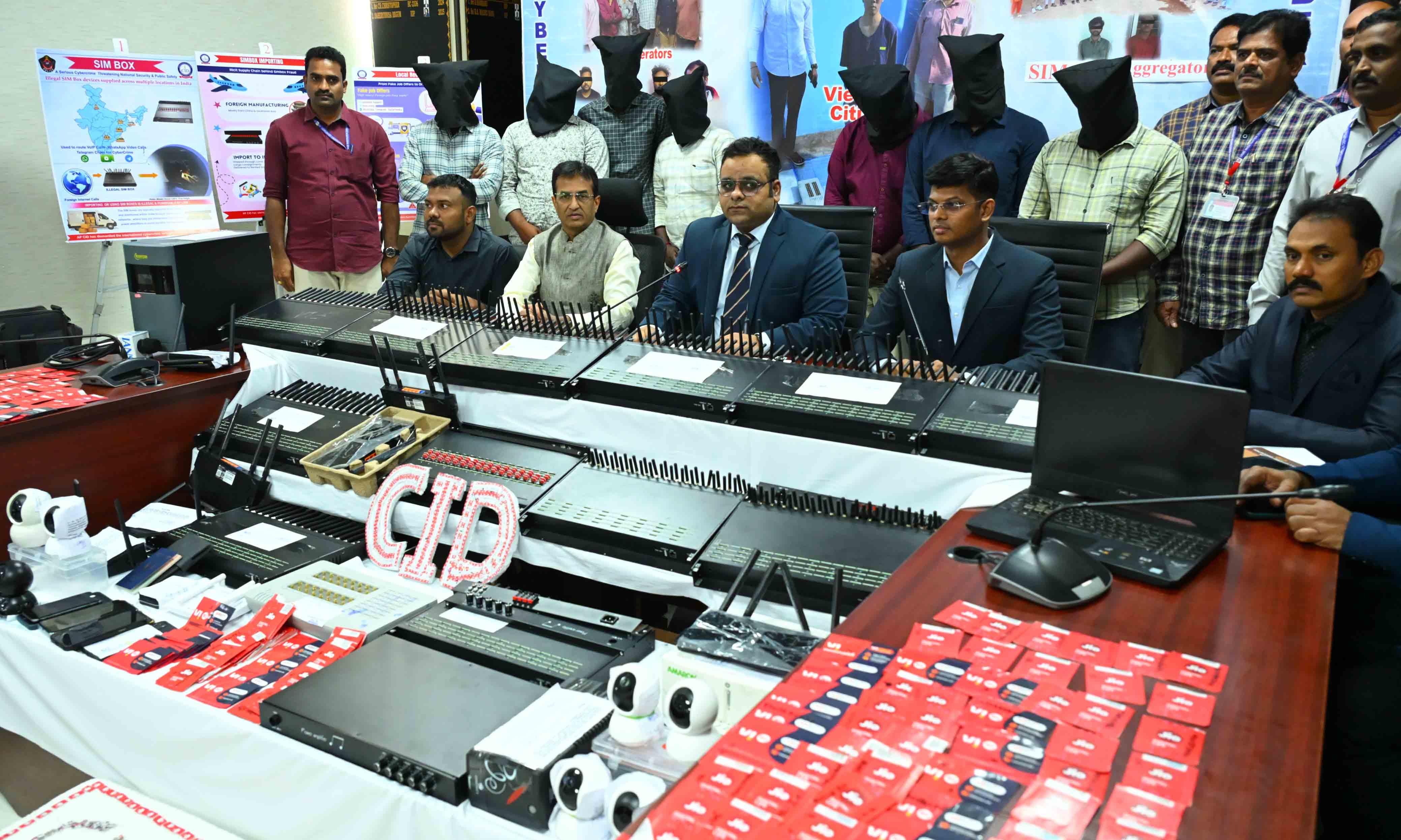Ap Cid AP CID Busts International Cybercrime Worth Rs 20 Crore, Arrests 14