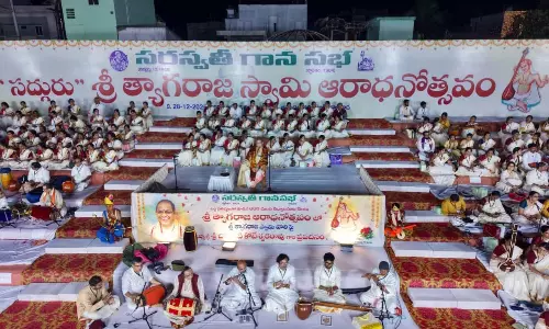 600 Artistes Enthral Kakinada at Thyagaraja Music Concert