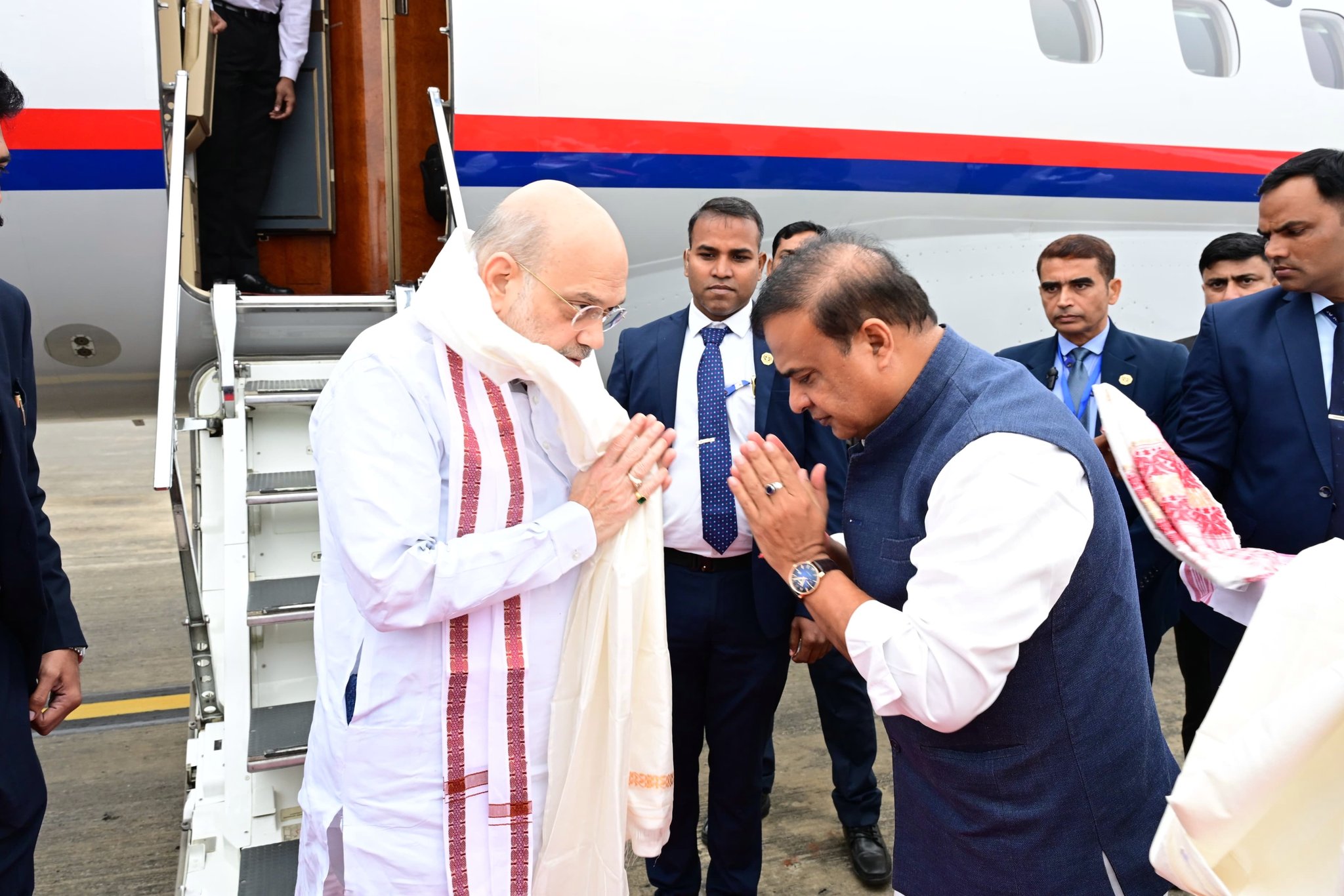 Amit Shah Arrives in Assam on Day-Long Visit