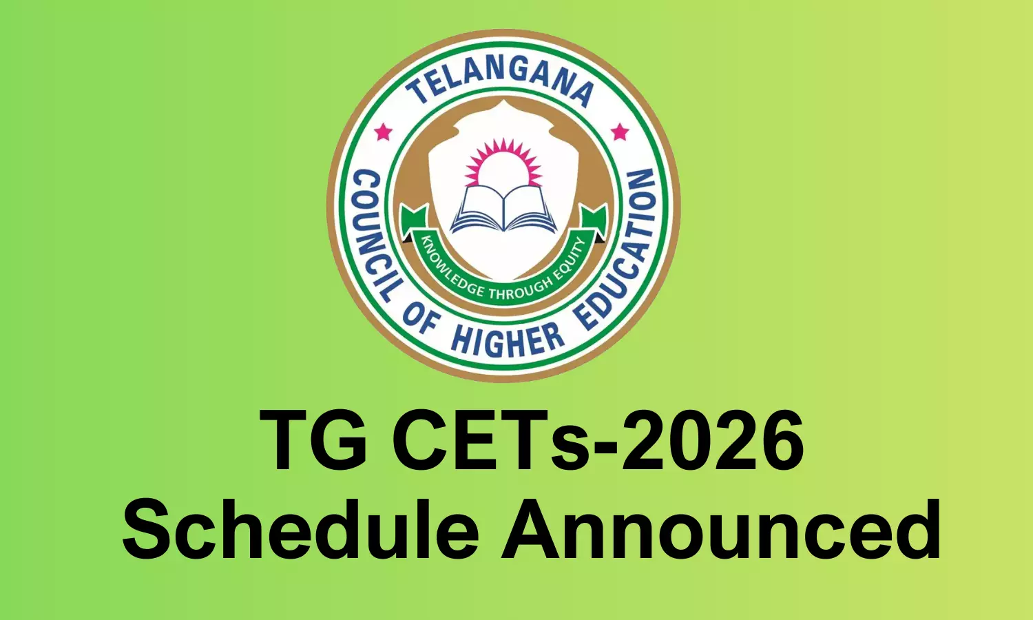 TG CETs-2026 Schedule Announced TG CETs-2026 Schedule Announced