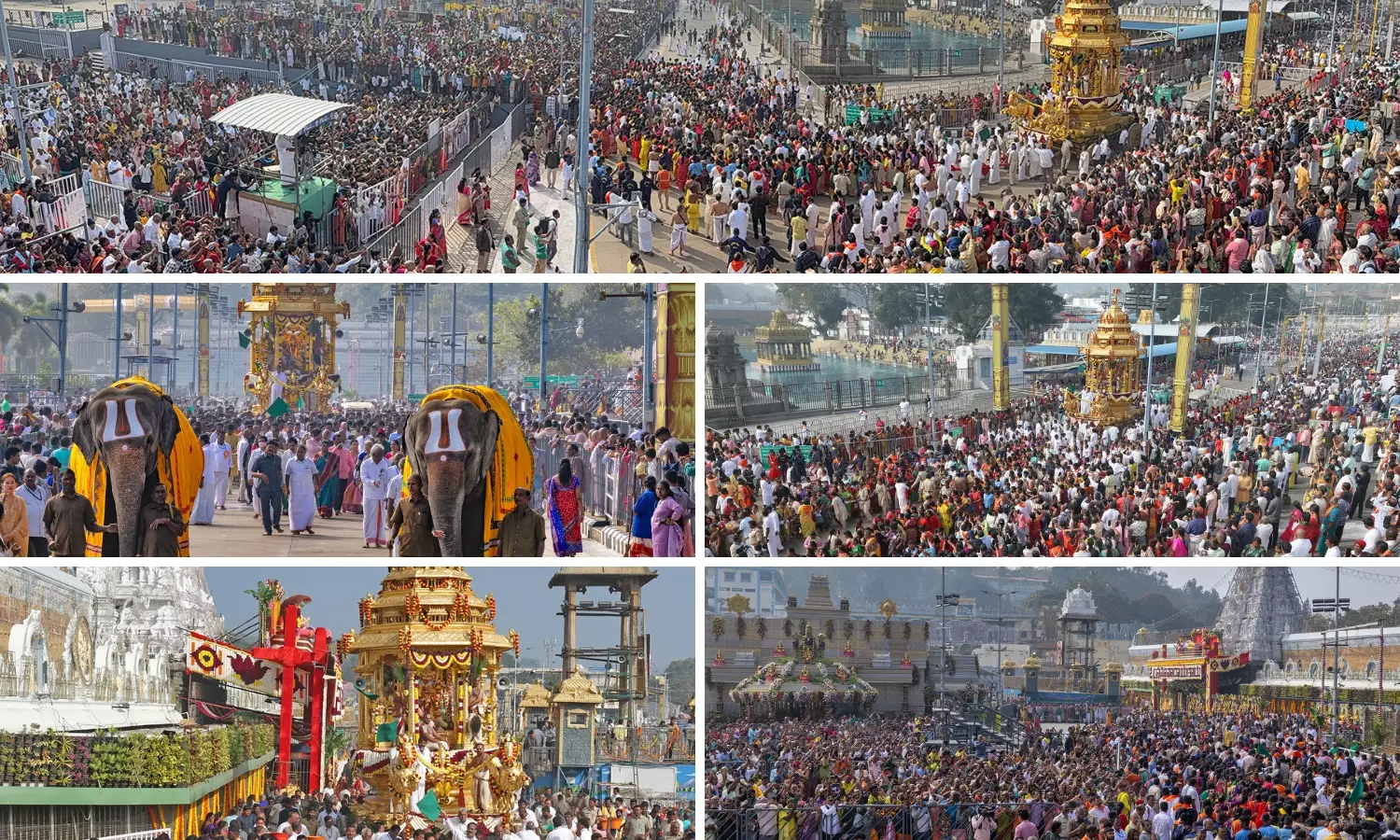 Swarna Ratham Procession Marks Vaikunta Ekadasi at Tirumala Swarna Ratham Procession Marks Vaikunta Ekadasi at Tirumala