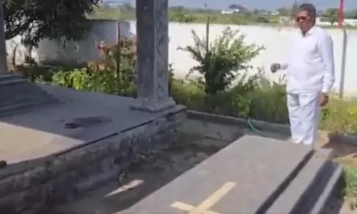 80-Year-Old Builds His Own Grave in Telanganas Jagtial