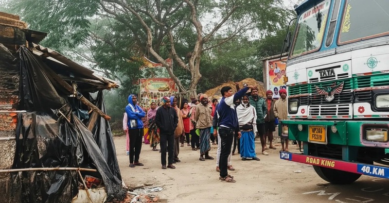 Truck Rams House in Odisha After GPS Error