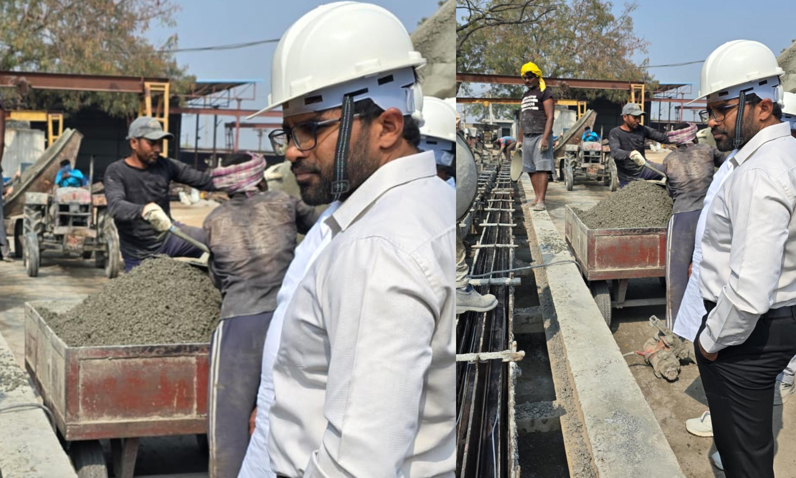 TGNPC Inspects Electricity Pole Manufacturing Units