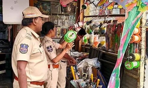 Cyberabad Police Warn of Chinese Manja Cyberabad Police Warn of Chinese Manja
