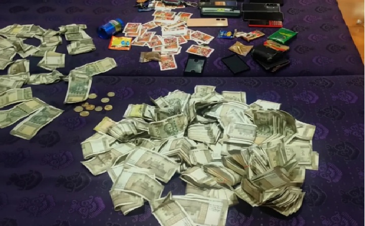 Gamblers Flush Cash in Police Raid