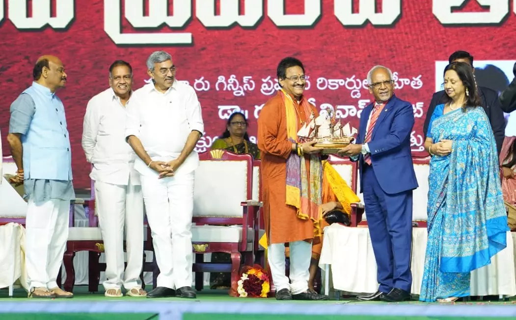Telugu Language Reflects Living Civilization, Spiritual Legacy: Mauritius President Gokhool Telugu Language Reflects Living Civilization, Spiritual Legacy: Mauritius President Gokhool