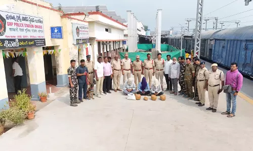 11 Kg of Ganja Seized, Three Arrested