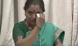 Kavitha Announces New Political Party, Breaks Down in Council