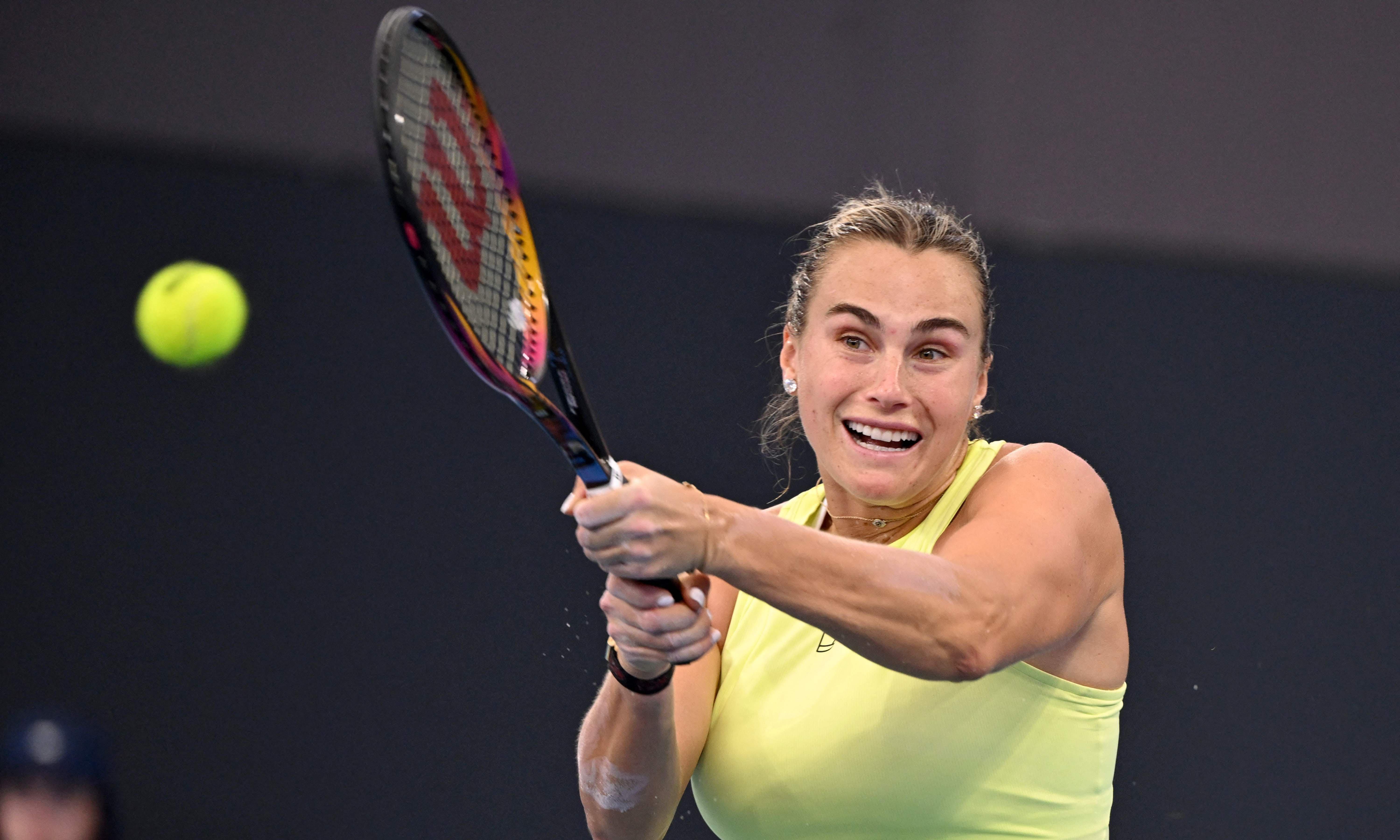 Sabalenka Dominates Bucsa in Brisbane International