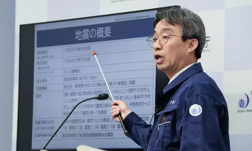 Strong Earthquake Hits Japan, but No Risk of Tsunami, Officials Say