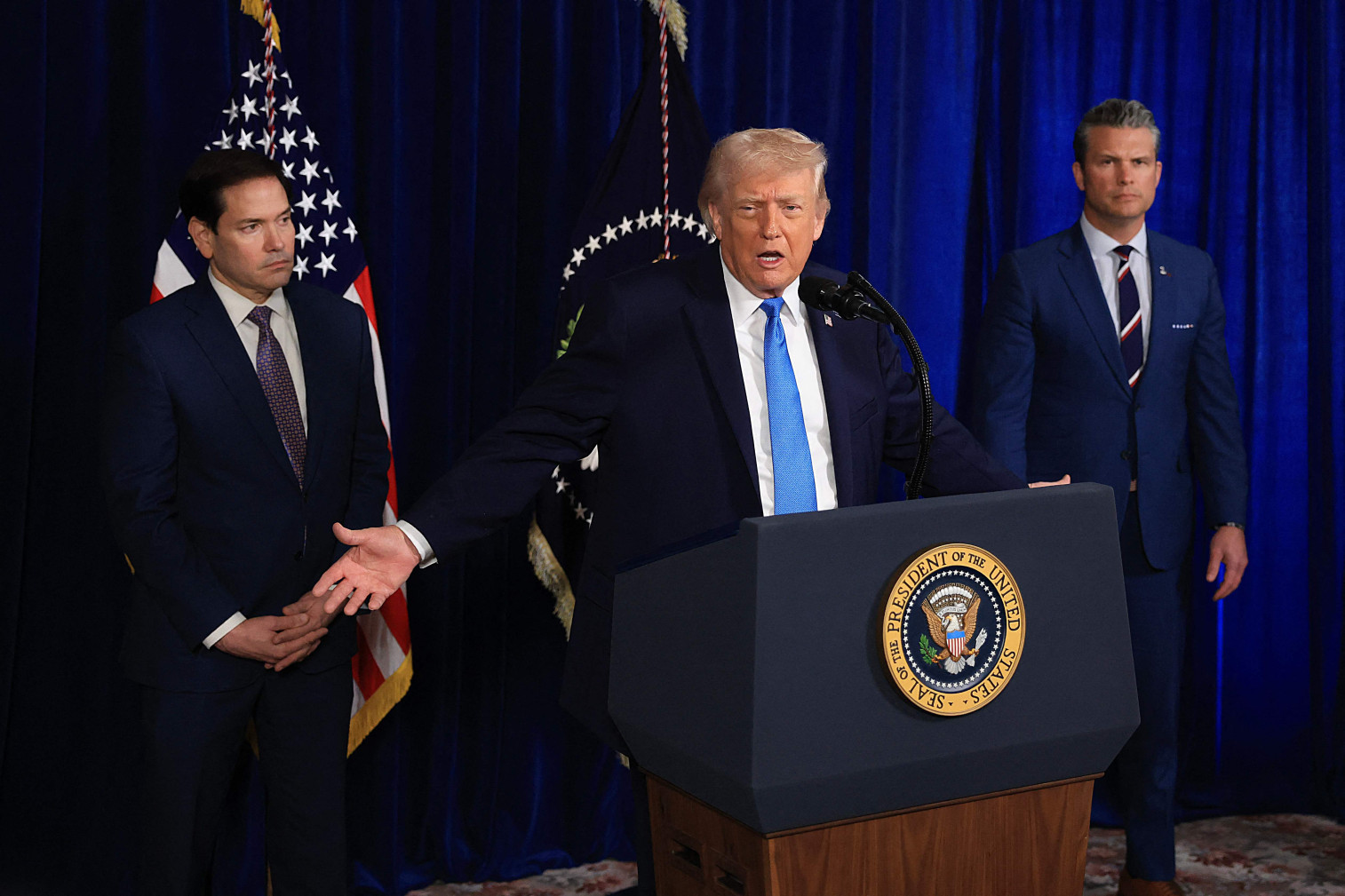 Trump added that the oil would be transported by storage ships and brought directly to unloading docks in the United States