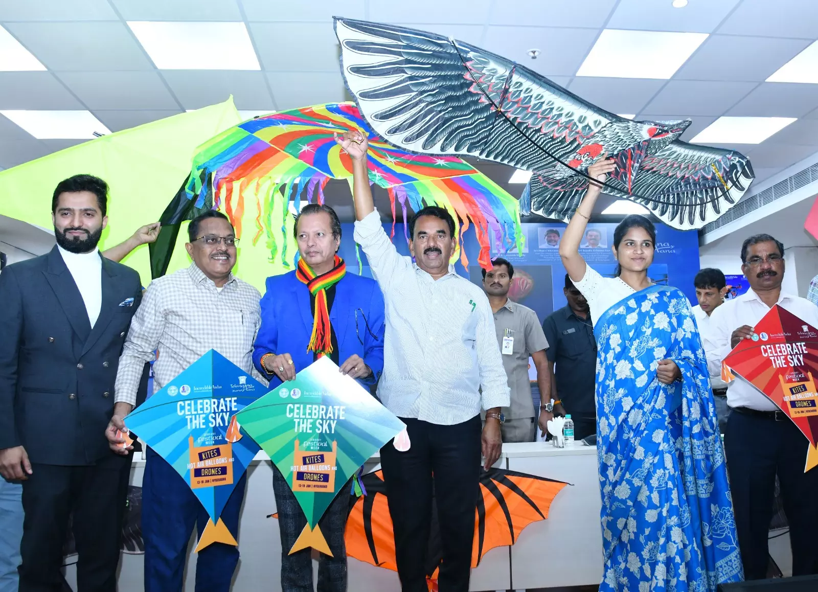 Telangana to Host Kite, Sweet, Balloon Festivals and Drone Show for Sankranti Telangana to Host Kite, Sweet, Balloon Festivals and Drone Show for Sankranti