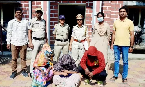 3 Arrested With 1.4 Kg Ganja In Dhoolpet