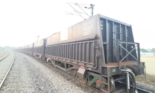 Goods Train Coaches Detach Near Rayadurg in Anantapur District