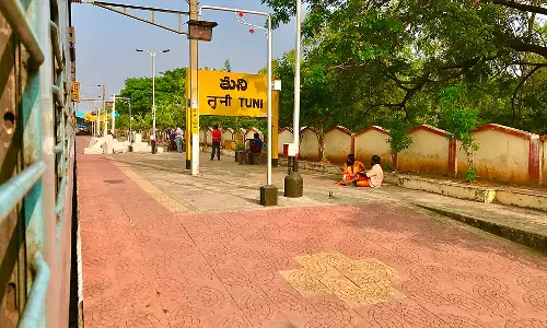 Fire Breaks Out at Tuni Railway Station in AP, Extinguished