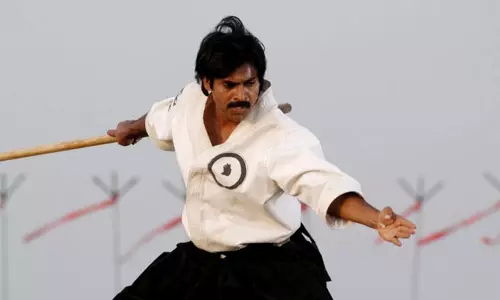 Pawan Kalyan Delights Fans by Unveiling a New Martial Arts Look via New Banner