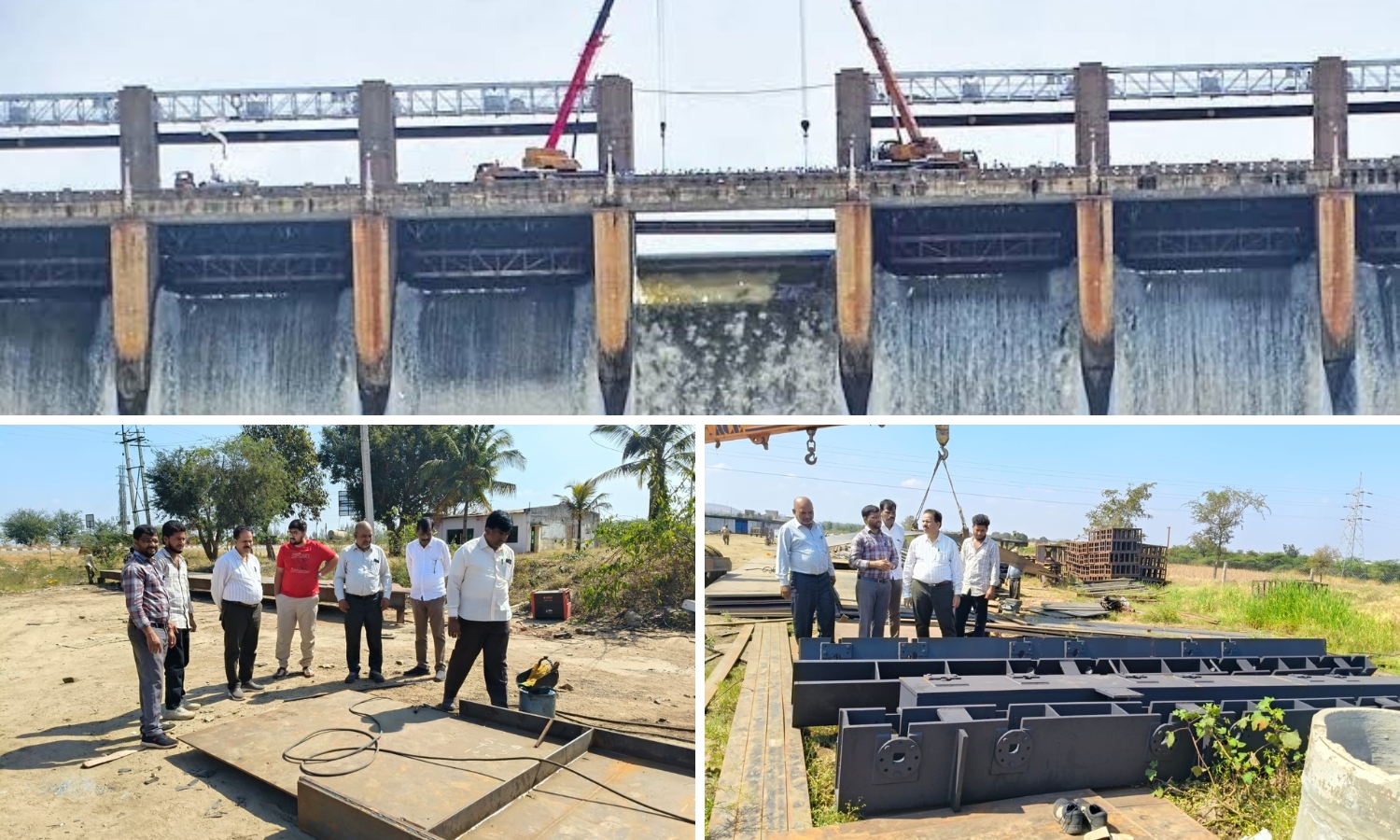 18th Crest Gate of Tungabhadra Dam Installed