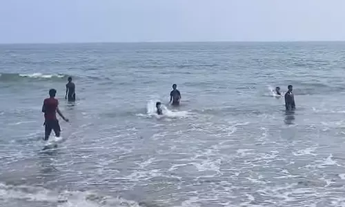 Security Tightened At S. Yanam Beach Ahead Of Sankranti Security Tightened At S. Yanam Beach Ahead Of Sankranti