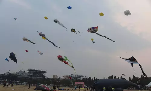 Kites from Across the World Light Up Hyderabad Skies